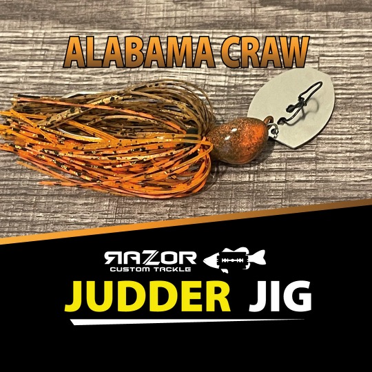 Razor Custom Fishing Lure Judder Jig Alabama Craw